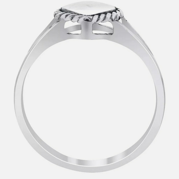 925 Sterling Silver Polished Finish Heart Ring Size 5 - 9 - Picture 2 of 3